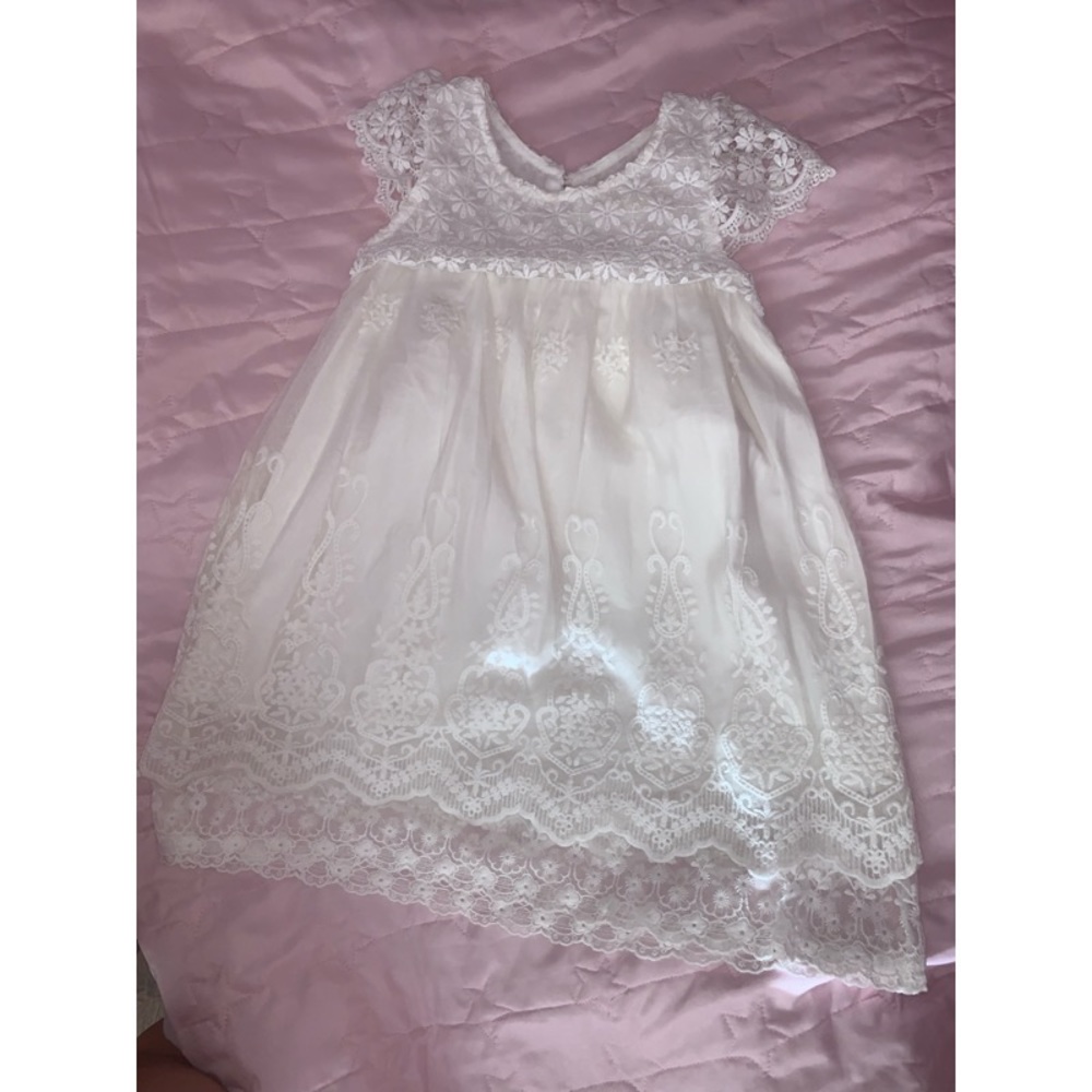 White flowy dress